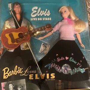 Vintage Barbie Loves Elvis Live On Stage Collector Edition Mattel 1996 $200